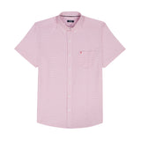 BREEZE S/S PRINTED BUTTON-DOWN SHIRT - PINK LEMONADE