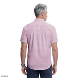 BREEZE S/S PRINTED BUTTON-DOWN SHIRT - PINK LEMONADE