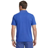 ADVANTAGE PERFORMANCE STRIPED POLO - CORNFLOWER BLUE