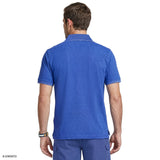 ADVANTAGE PERFORMANCE STRIPED POLO - CORNFLOWER BLUE