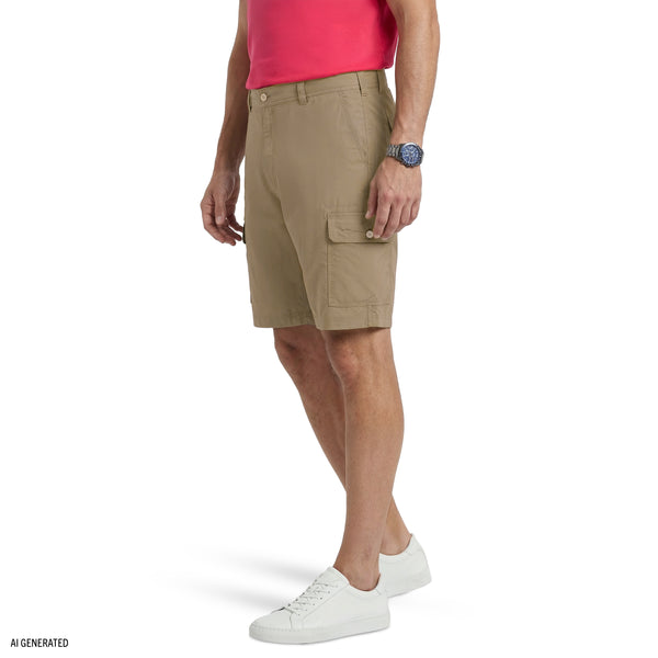 izod performance dress shorts Saltwater 9.5" Flat Front Chino Short