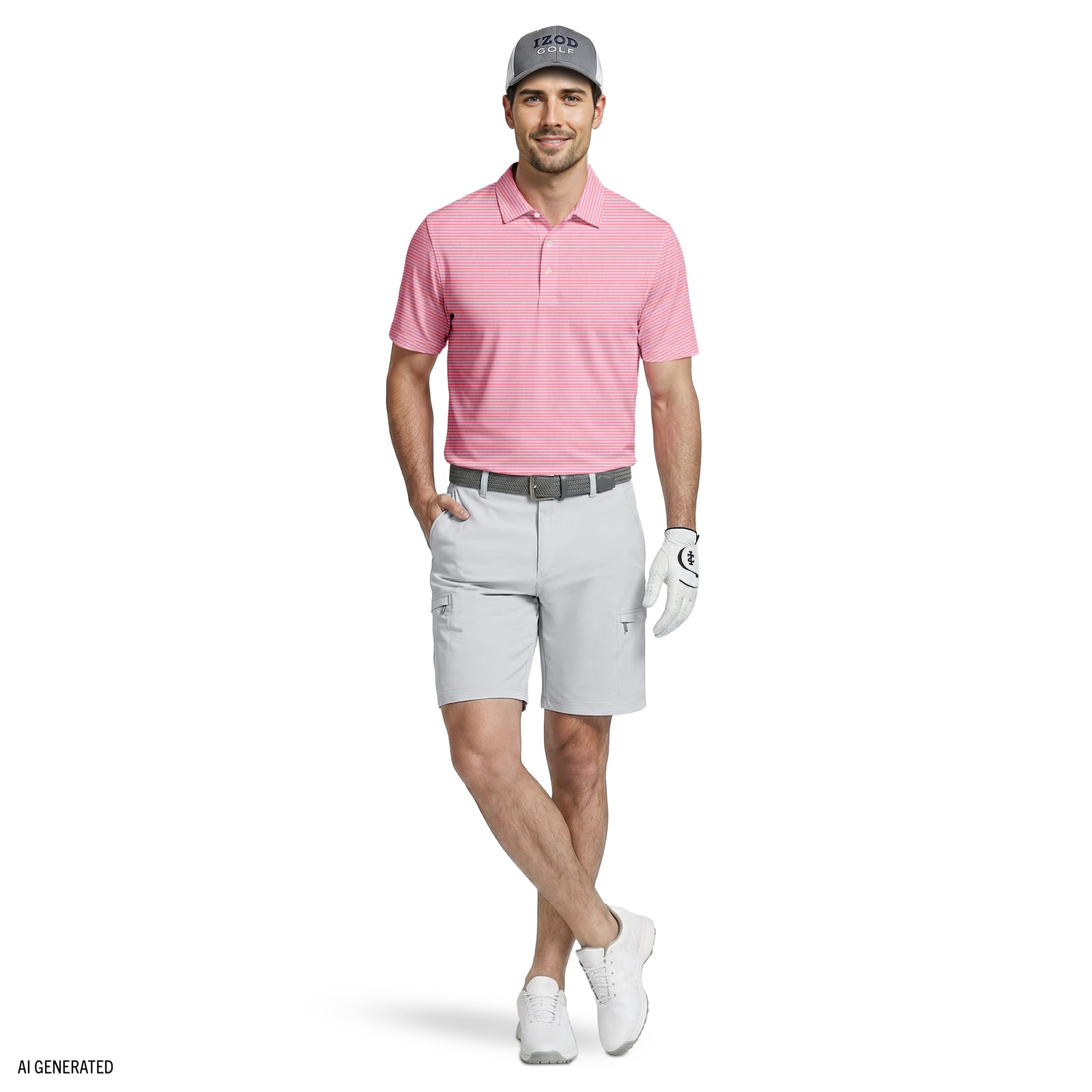 GOLF SWINGFLEX CARGO SHORT - CINDER BLOCK – IZOD