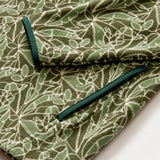ALEX FLEECE PRINTED QUARTER-ZIP PULLOVER - BRONZE GREEN