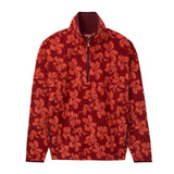 ALEX FLEECE QUARTER-ZIP PULLOVER - RED OCHRE