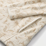 ALEX FLEECE PRINTED QUARTER-ZIP PULLOVER - FEATHER GRAY