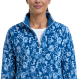 ALEX FLEECE QUARTER-ZIP PULLOVER - MONACO BLUE