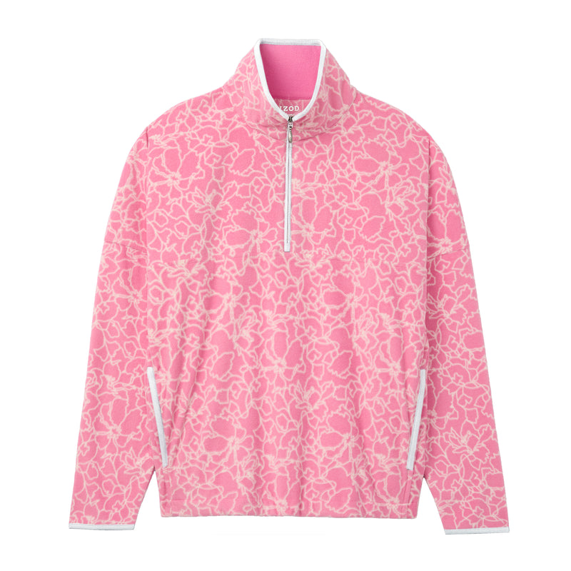 ALEX FLEECE QUARTER-ZIP PULLOVER - WILD ORCHID – IZOD
