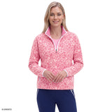 ALEX FLEECE QUARTER-ZIP PULLOVER - WILD ORCHID