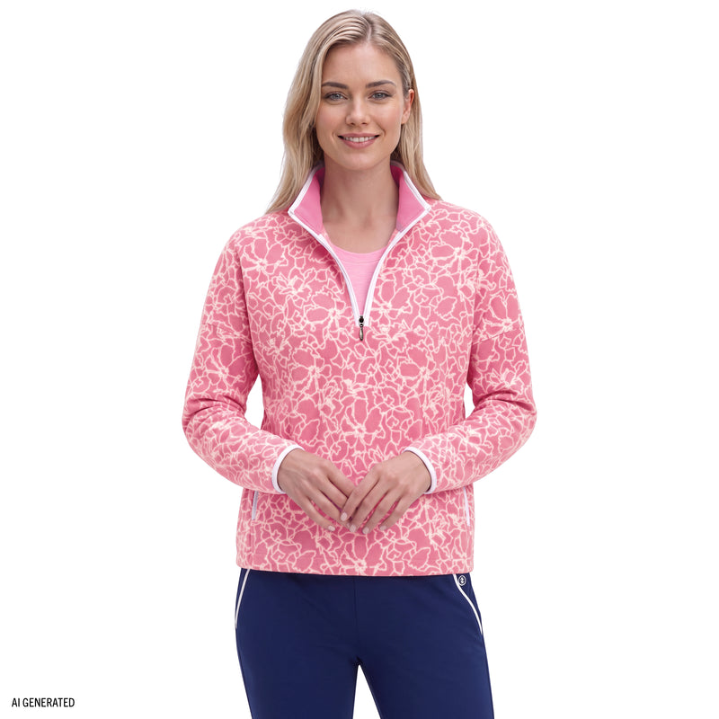ALEX FLEECE QUARTER-ZIP PULLOVER - WILD ORCHID – IZOD