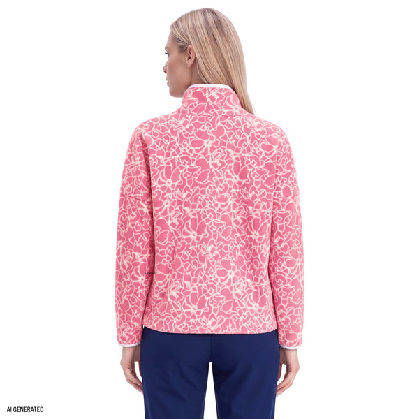 ALEX FLEECE QUARTER-ZIP PULLOVER - WILD ORCHID – IZOD