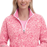 ALEX FLEECE QUARTER-ZIP PULLOVER - WILD ORCHID