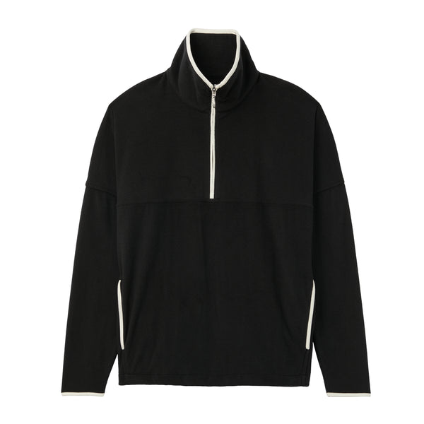 ALEX FLEECE QUARTER-ZIP PULLOVER - CAVIAR – IZOD