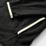 ALEX FLEECE QUARTER-ZIP PULLOVER - CAVIAR