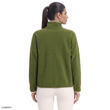 ALEX FLEECE QUARTER-ZIP PULLOVER - KOMBU GREEN