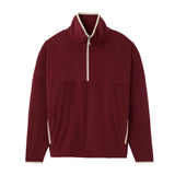 ALEX FLEECE QUARTER-ZIP PULLOVER - CHOCOLATE TRUFFLE