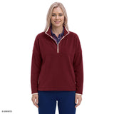 ALEX FLEECE QUARTER-ZIP PULLOVER - CHOCOLATE TRUFFLE