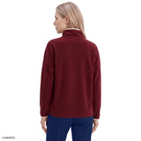 ALEX FLEECE QUARTER-ZIP PULLOVER - CHOCOLATE TRUFFLE