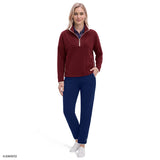 ALEX FLEECE QUARTER-ZIP PULLOVER - CHOCOLATE TRUFFLE
