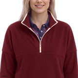 ALEX FLEECE QUARTER-ZIP PULLOVER - CHOCOLATE TRUFFLE