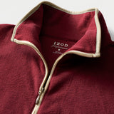 ALEX FLEECE QUARTER-ZIP PULLOVER - CHOCOLATE TRUFFLE