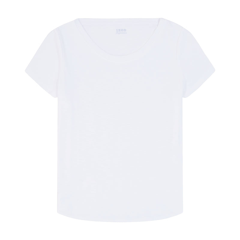 ALEX SHORT SLEEVE SLUB T-SHIRT - BRIGHT WHITE