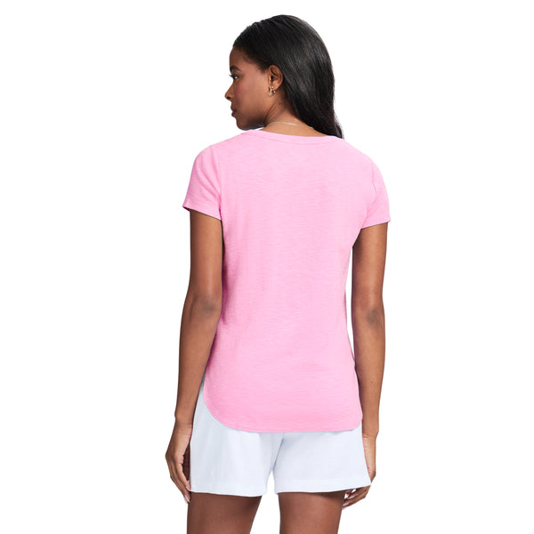 ALEX SHORT SLEEVE SLUB T-SHIRT - SACHET PINK