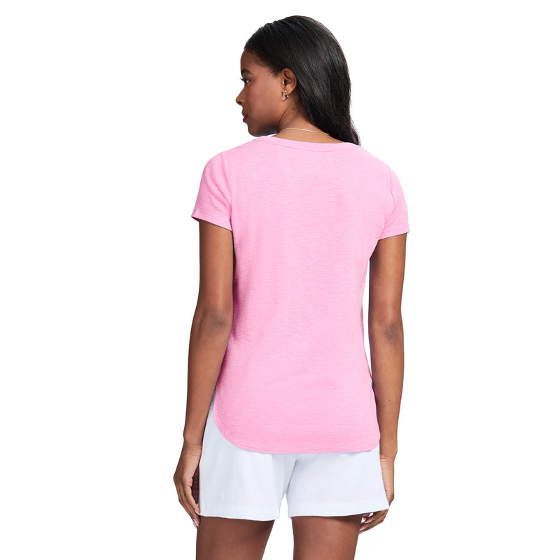 ALEX SHORT SLEEVE SLUB T-SHIRT - SACHET PINK