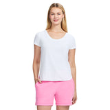 ALEX SHORT SLEEVE SLUB T-SHIRT - BRIGHT WHITE
