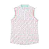 ALLY PERFORMANCE STRETCH COLLARED SLEEVELESS POLO - DUBARRY