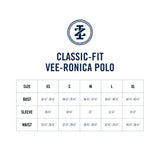 VEE-RONICA COLLARLESS POLO  - MEDIEVAL BLUE