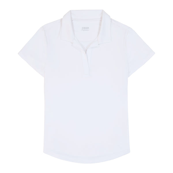 SIMONE SHORT SLEEVE POLO - BRIGHT WHITE