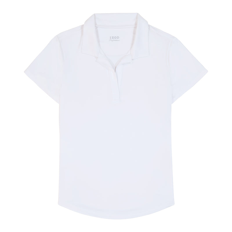 SIMONE SHORT SLEEVE POLO - BRIGHT WHITE