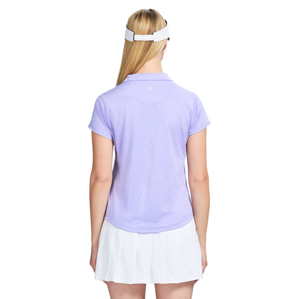 SIMONE SHORT SLEEVE POLO - VIOLET TULIP