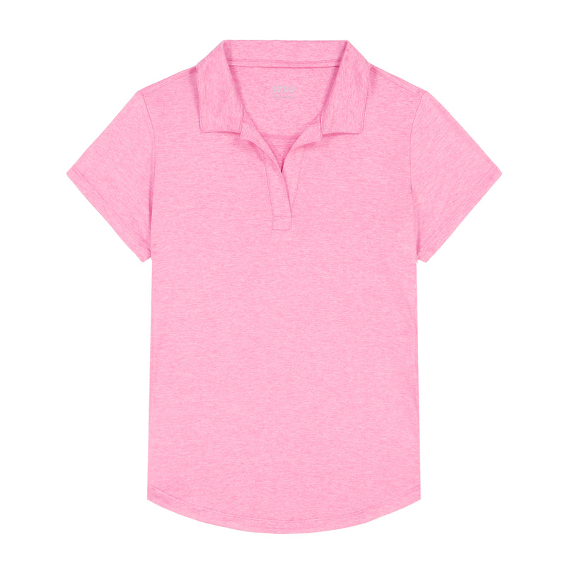 SIMONE SHORT SLEEVE POLO - SACHET PINK