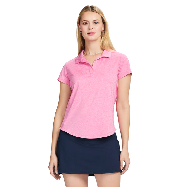 SIMONE SHORT SLEEVE POLO - SACHET PINK