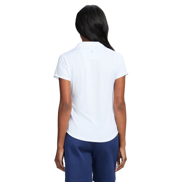 SIMONE SHORT SLEEVE POLO - BRIGHT WHITE