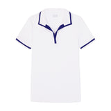 CYDNEY JOHNNY COLLAR POLO - BRIGHT WHITE