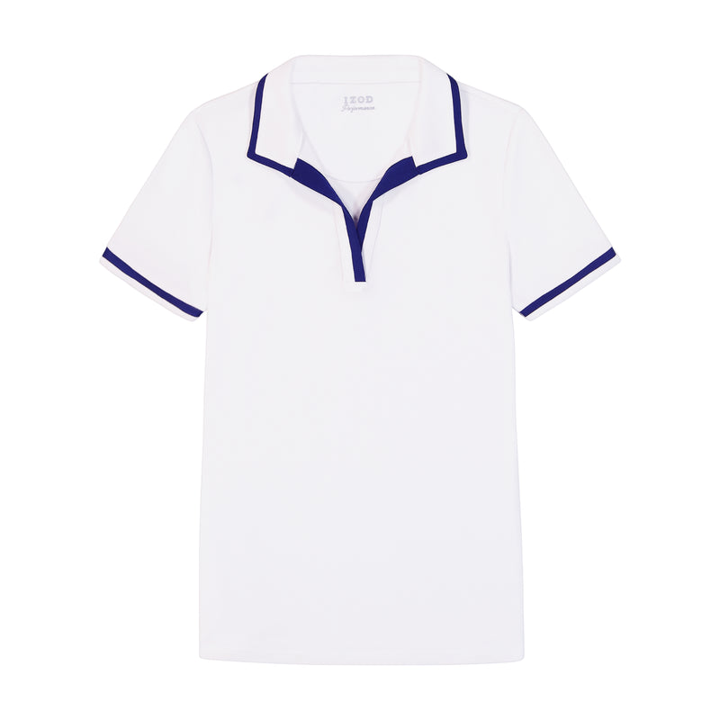 CYDNEY JOHNNY COLLAR POLO - BRIGHT WHITE