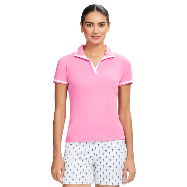 CYDNEY JOHNNY COLLAR POLO - SACHET PINK