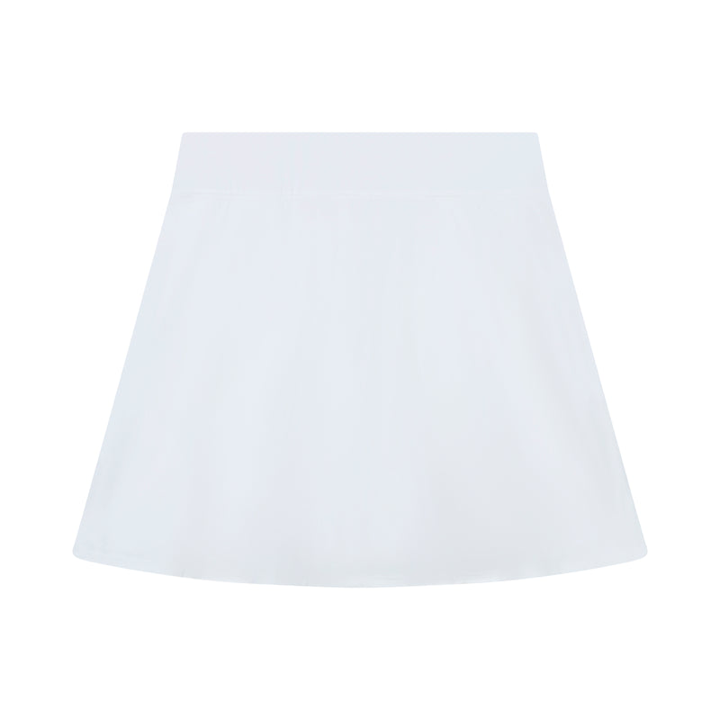 L'ACEY PERFORMANCE STRETCH 17" GOLF PULL ON SKORT - BRIGHT WHITE