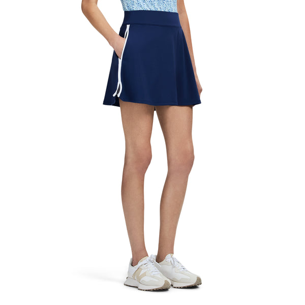 L'ACEY PERFORMANCE STRETCH 17" GOLF PULL ON SKORT - MEDIEVAL BLUE