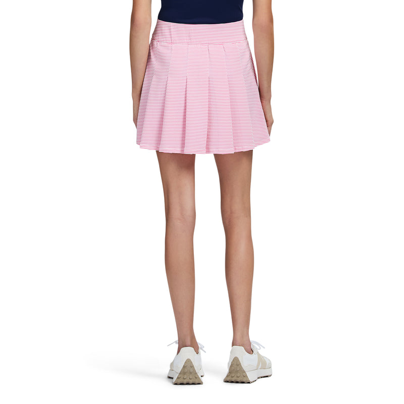 PAULINE PERFORMANCE STRETCH 15" PLEATED PULL-ON SKORT - SACHET PINK