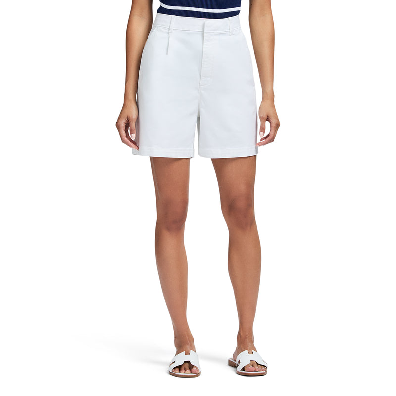 TINA PERFORMANCE STRETCH 5" TWILL SHORT - BRIGHT WHITE