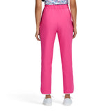 CANDI PERFORMANCE STRETCH ATHLETIC PIPED PANTS - HOT PINK