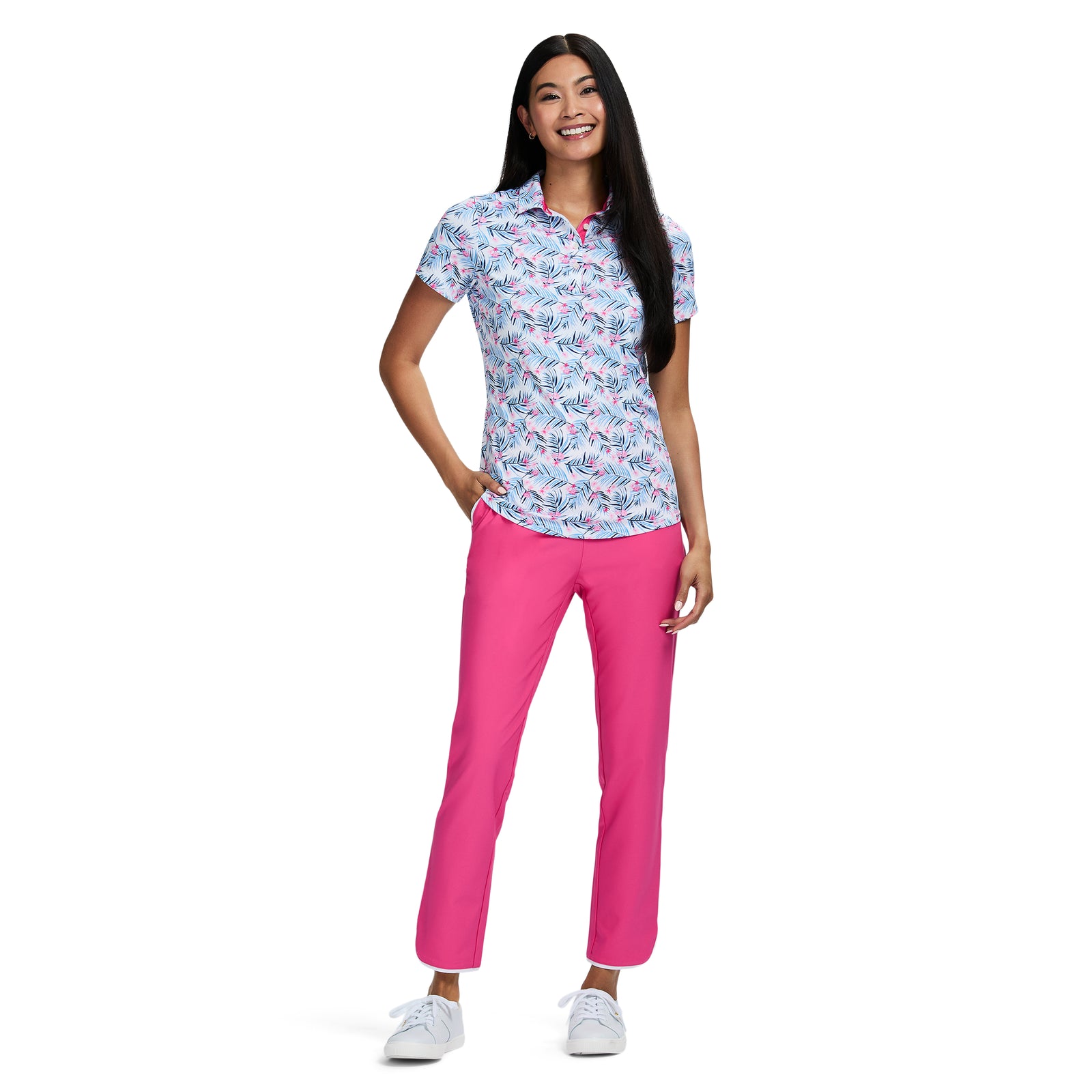 CANDI PIPED CAPRI​ - HOT PINK – IZOD