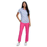 CANDI PERFORMANCE STRETCH ATHLETIC PIPED PANTS - HOT PINK