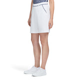 MARTINA PIPED TWILL SHORT - BRIGHT WHITE