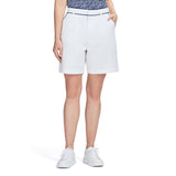 MARTINA PIPED TWILL SHORT - BRIGHT WHITE