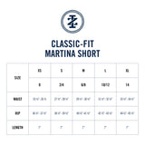 MARTINA PIPED TWILL SHORT - MEDIEVAL BLUE