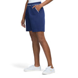 MARTINA PIPED TWILL SHORT - MEDIEVAL BLUE